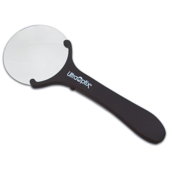 UltraOptix 3-1-2 in. Frameless LED Lighted 2.5X Magnifier With 4X Bifocal Insert