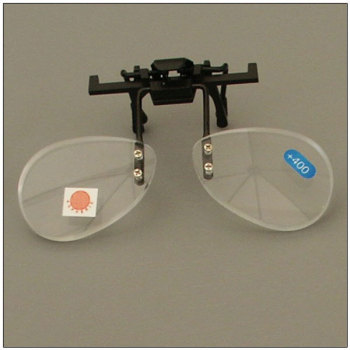 Walters 2.5D Half Frame Clip-On Loupe Magnifier - Bottom Half of Lens