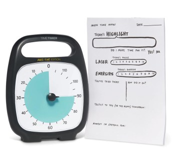 Large Tactile Magnetic Kitchen Timer - Black with White Dial – The Low  Vision Store