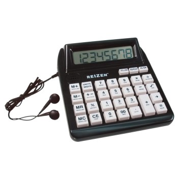 Reizen Talking Calculator with Repeat Key- English