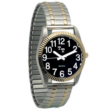 Low Vision Watch- Mens with Expansion Band