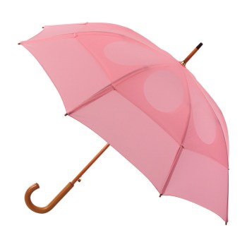 Classic Umbrella with Wooden J-Handle- Pink