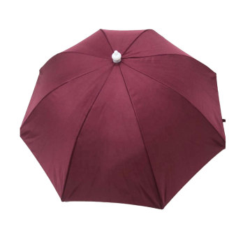 Umbrella Hat - Dark Red