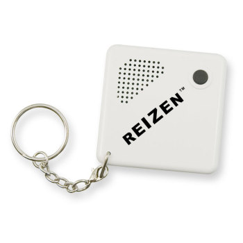 Reizen Talking Keychain Alarm Clock- White Reizen Talking Keychain Alarm Clock- White