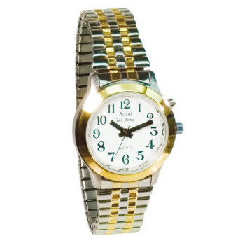 Ladies Royal Tel-Time Talking Watch- Bi-Color Exp. Ladies Royal Tel-Time Talking Watch- Bi-Color Exp.