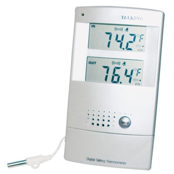 Talking Digital Thermometer- English and Spanish Voice