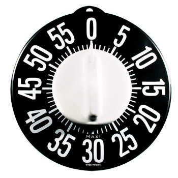 Tactile Low Vision Timer-Black Dial, White Numbers