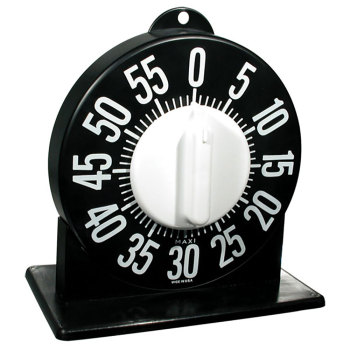Tactile Low Vision Timer With Stand - Black Dial