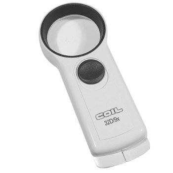 COIL UK Handheld LED Illuminated Magnifier 9x 32D