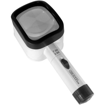 COIL UK Raylite 3 LED Stand Magnifier 2.8x 7.2D Rectangle