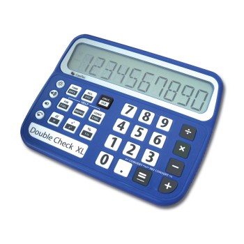 DoubleCheck XL Talking Low Vision Commercial Calculator
