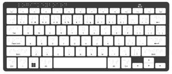 Braille Mini Bluetooth Keyboard - Windows