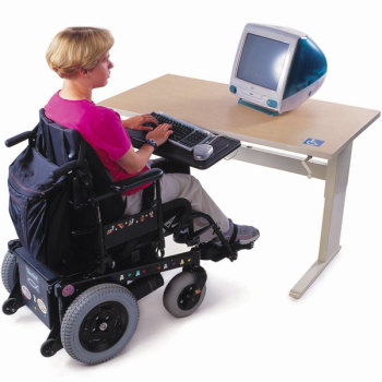 Accessible Activity-PC Table-Hand Crank Adjust-DS