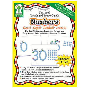 Textured Touch and Trace Cards- Numbers