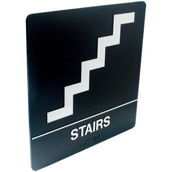 Tactile Braille Signs - Stairs