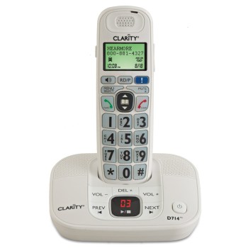 Clarity D714 Amplified Low Vision Big Button Cordless Phone- 40dB