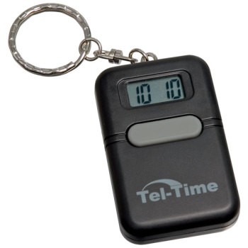 Tel-Time Talking Key Chain Square -Black