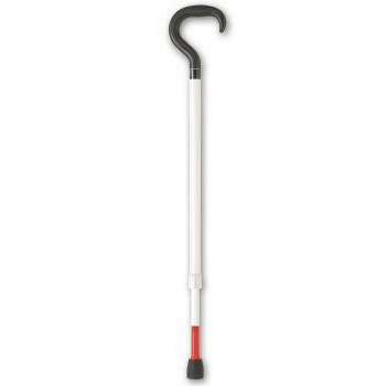 Ambutech Adjustable Support Cane- 29-37-in.- White-Red