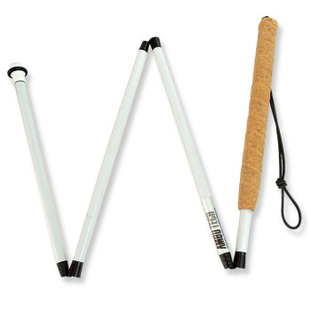 Graph 4-Section Folding Cane- Cork Grip- Ceramic Tip- 50-in