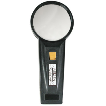 Reizen Illuminated Pocket Magnfiier - 2X -4x insert  2-1-2 inches