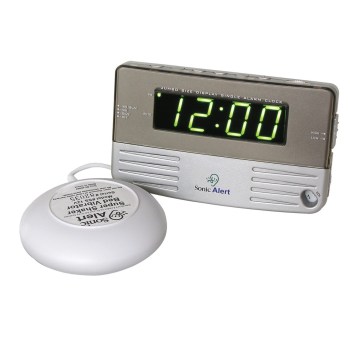 Sonic Alert -Travel Size Bedside Clock with Bed Shaker