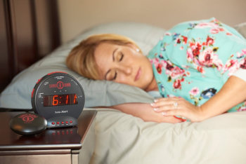Sonic Bomb Alarm Clock and Bed Shaker - Black