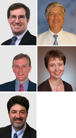 Photos of Dr. Mitchell Lester, Dr. Mark Lichman, Dr. Aymeric Louit, Dr. Agnes Matczuk, Dr. Joseph  Sproviero