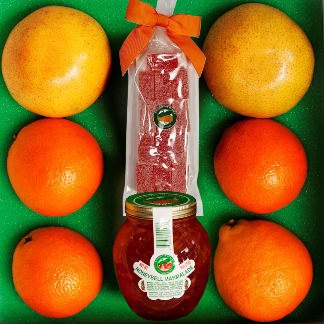 Naples Citrus Classic - 2 Seasonal Grapefruit + 4 Seasonal Oranges + Marmalade + 1 Preferred Gourmet Candy