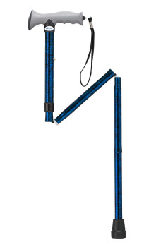 Aluminum Folding Canes with Gel Grip- Blue Aluminum Folding Canes with Gel Grip- Blue