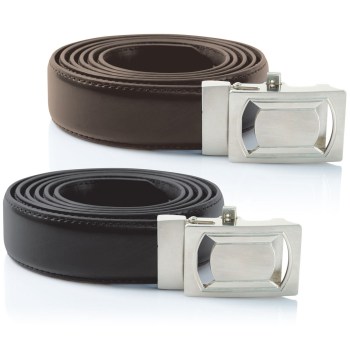 Ideaworks Custom Fit Belts- Black + Brown 2-Pack Ideaworks Custom Fit Belts- Black + Brown 2-Pack