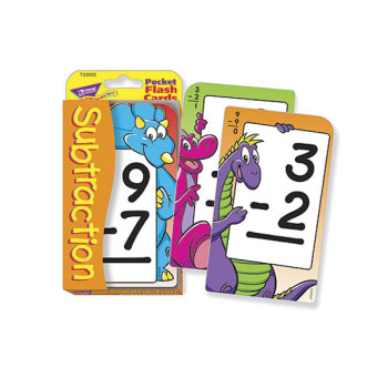 Low Vision Subtraction Pocket Flash Cards