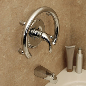 Invisia Bath Accent Ring-Support Rail- Chrome