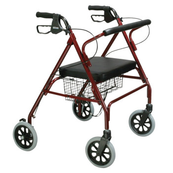 Go-Lite Oversized Aluminum Rollator - 4 Wheel