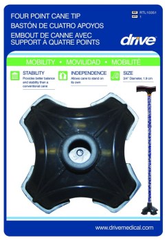 Drive Medical Quad Support Cane Tip Drive Medical Quad Support Cane Tip