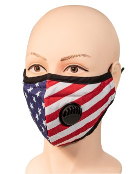 Patriotic Face Mask with Filter vent Patriotic Face Mask with Filter vent