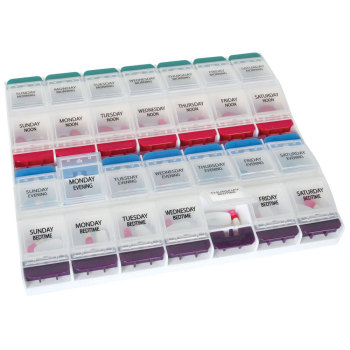 Push Button Medtime Planner - XL Push Button Medtime Planner - XL