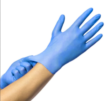 Non-Sterile Powder-Free Blue Nitrile Exam Gloves - X-Large- 100