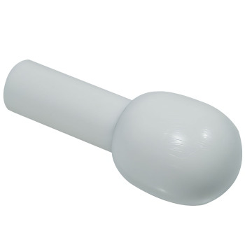 Europa Mushroom Rolling Cane Tip - 5-8 inch White