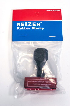 Free Matter for the Blind -Rubber Stamp