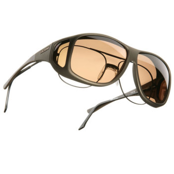 Cocoons XL Aviator OveRx Sunwear- Sand Fr- Amber Lens