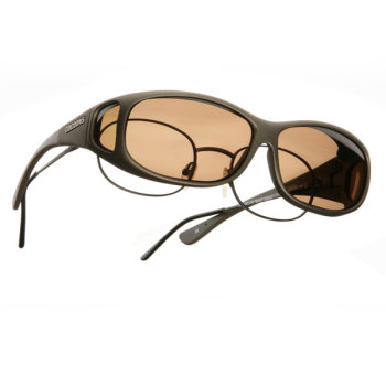 Cocoons MS Mini-Slim OveRx Sunwear- Sand Fr- Amber Lens