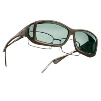 Cocoons ML Wide Line OveRx Sunwear- Sand Fr- Gray Lens