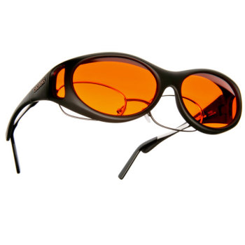Cocoons Low Vision S- Black Frame- Orange Lens