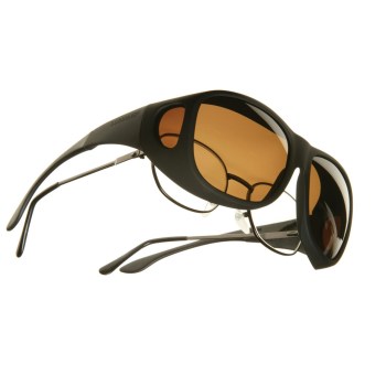 Cocoons Pilot L Polarized Sunwear-Blk Frame-Amber Lens