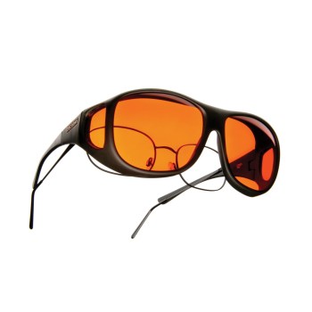 Cocoons Low Vision Pilot L Sunglasses- Black-Orange