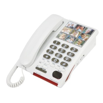 Serene 26dB Amplified Photo Dial Speakerphone for Hearing-Memory Loss Serene 26dB Amplified Photo Dial Speakerphone for Hearing-Memory Loss