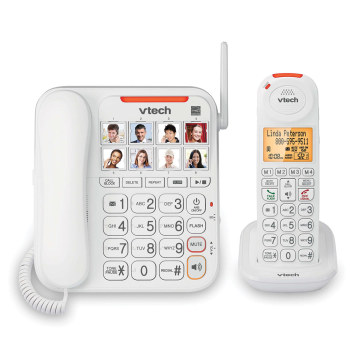 VTech Amplified Corded and Cordless Senior Phone System VTech Amplified Corded and Cordless Senior Phone System