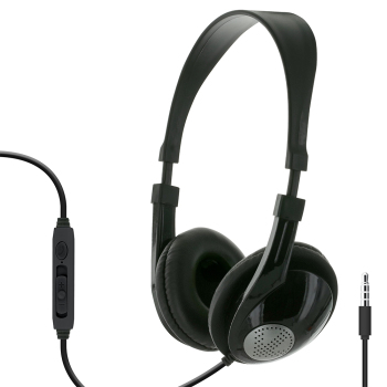 Rugged Stereo Headphone with Volume Control and Microphone