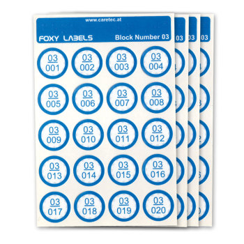 Extra Labels for Foxy Reader Talking Label Reader- Set 3- 240 Labels Extra Labels for Foxy Reader Talking Label Reader- Set 3- 240 Labels