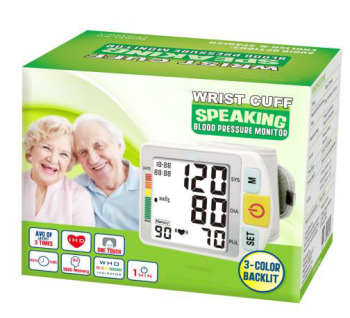 Talking Wrist Cuff Blood Pressure Monitor English and Spanish Talking Wrist Cuff Blood Pressure Monitor English and Spanish